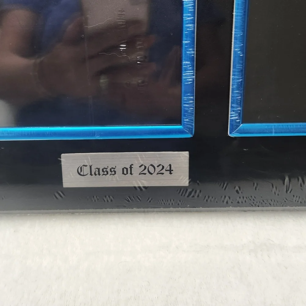 Class of 2024 Black and Blue Photo Frame 7X9